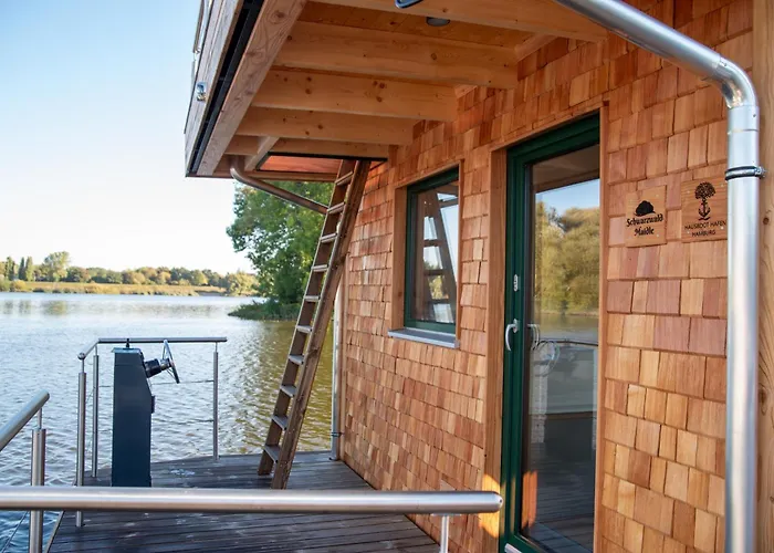 Bateau-hôtel Tiny Hausboot Schwarzwald Maidle Mit Dachterrasse Und Kamin *