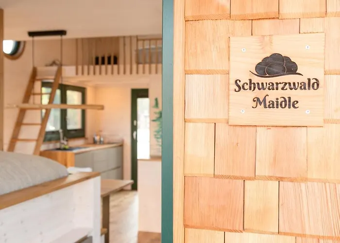 Tiny Hausboot Schwarzwald Maidle Mit Dachterrasse Und Kamin