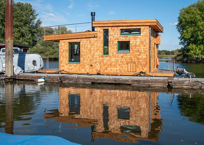 Tiny Hausboot Schwarzwald Maidle Mit Dachterrasse Und Kamin Hambourg
